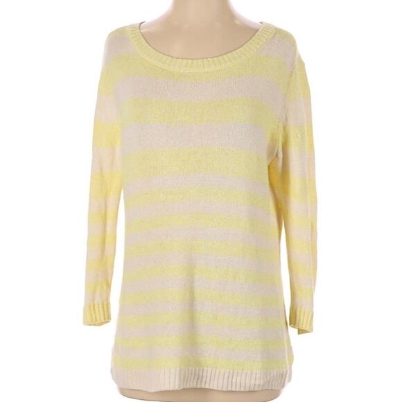 Vineyard Vines striped yellow sweater w/ Cashmere - Picture 1 of 3